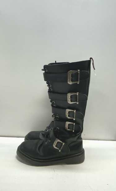 Demonia 20 Eyelet Knee High Combat Boots Black 10