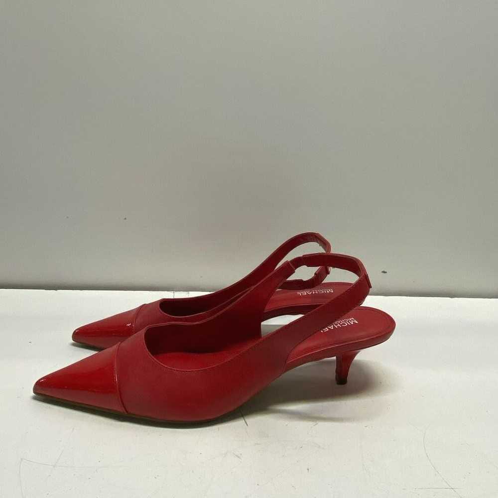 Michael Kors Pointed Toe Slingback Heels Red 7.5 - image 2