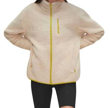 Girlfriend Collective Cream Recycled Full-Zip Fle… - image 1