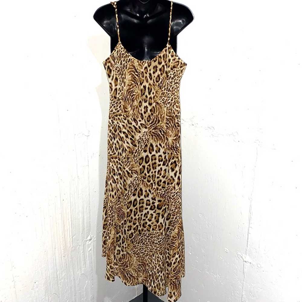 Vintage Another Thyme Leopard Print 80s/90s Slip … - image 2