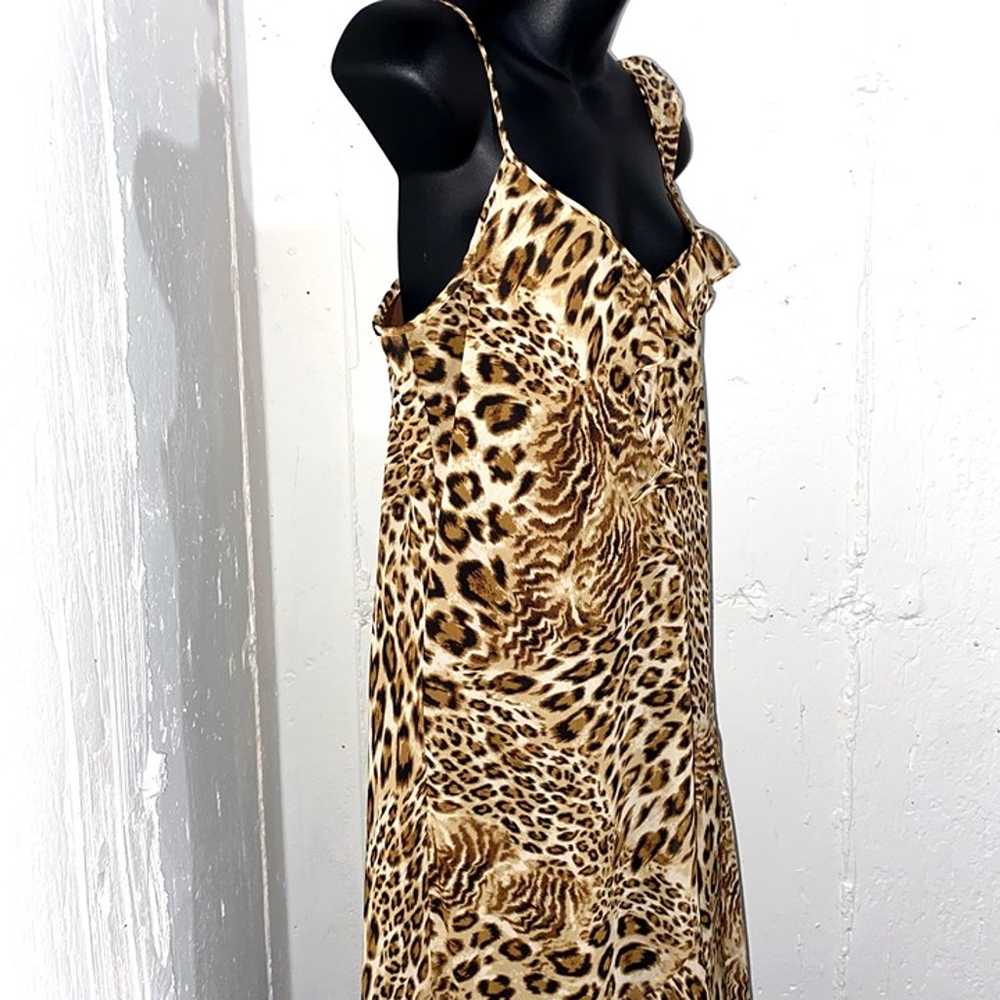 Vintage Another Thyme Leopard Print 80s/90s Slip … - image 5