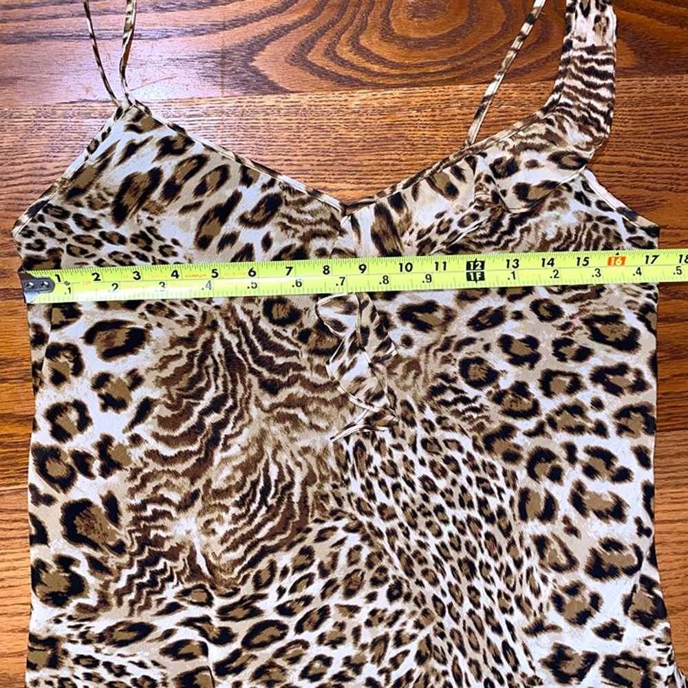 Vintage Another Thyme Leopard Print 80s/90s Slip … - image 8