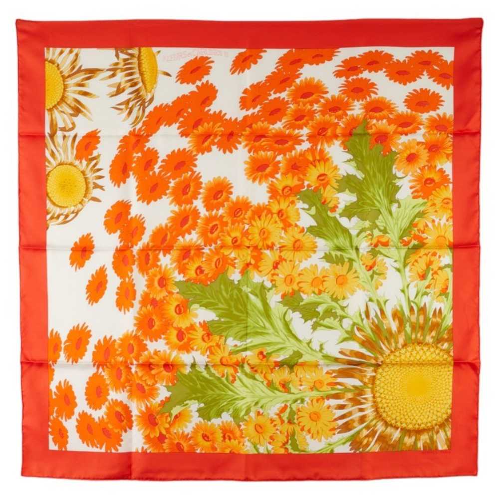 Hermes Hermes Carre 90 Flower Sunflower Print Sca… - image 1