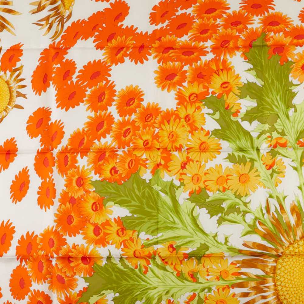 Hermes Hermes Carre 90 Flower Sunflower Print Sca… - image 2