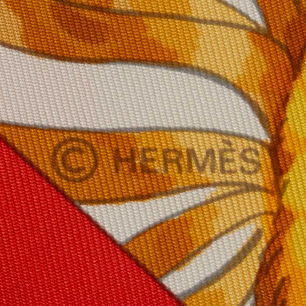 Hermes Hermes Carre 90 Flower Sunflower Print Sca… - image 4