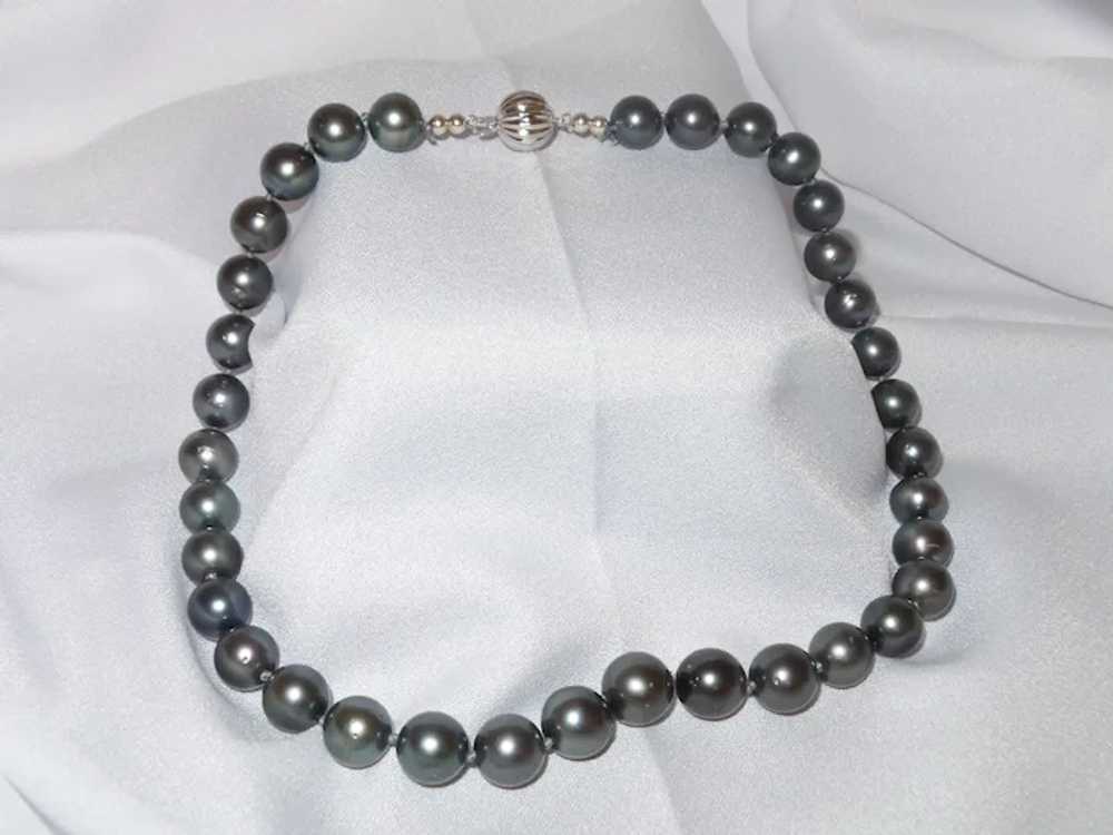 Tahitian Pearl Necklace with 14KWG Clasp - image 12