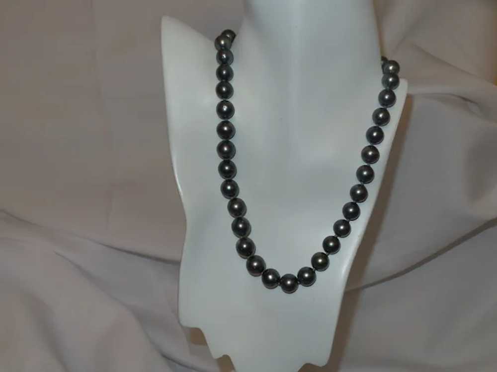 Tahitian Pearl Necklace with 14KWG Clasp - image 9