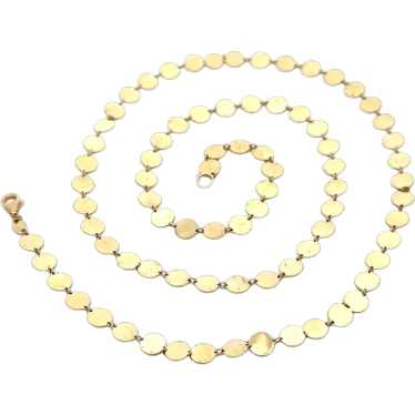 14k Yellow Gold 24" Polished Finish Round Circle … - image 1