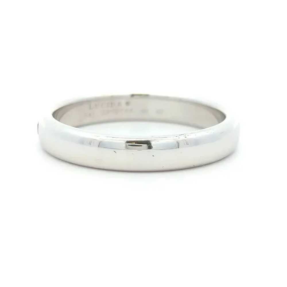 Estate Tiffany & Co / Lucida Platinum Diamond Band - image 2