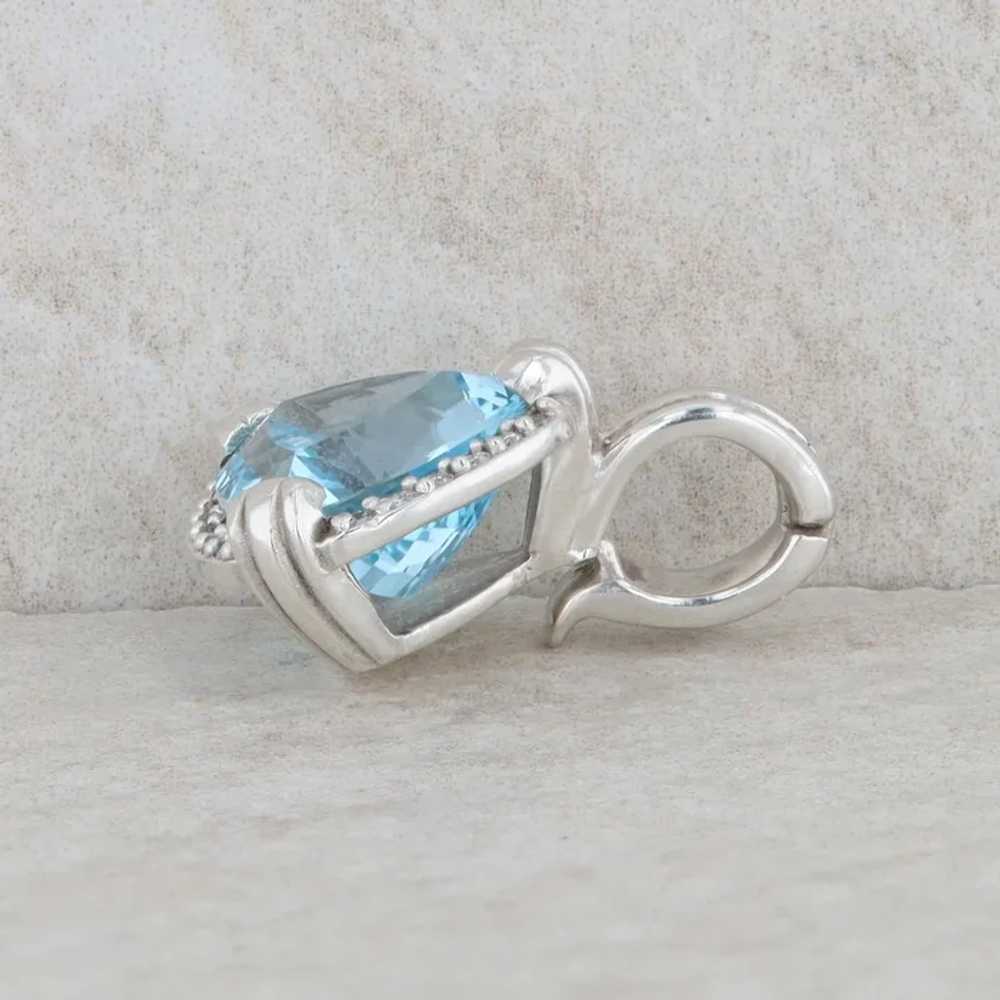 Slane and Slane Sterling Silver Blue Topaz and Di… - image 3