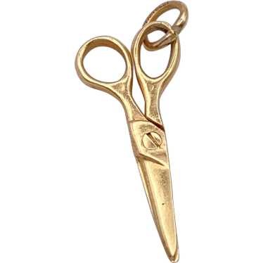 Moving Scissors Vintage Charm 14K Gold Tiffany & … - image 1