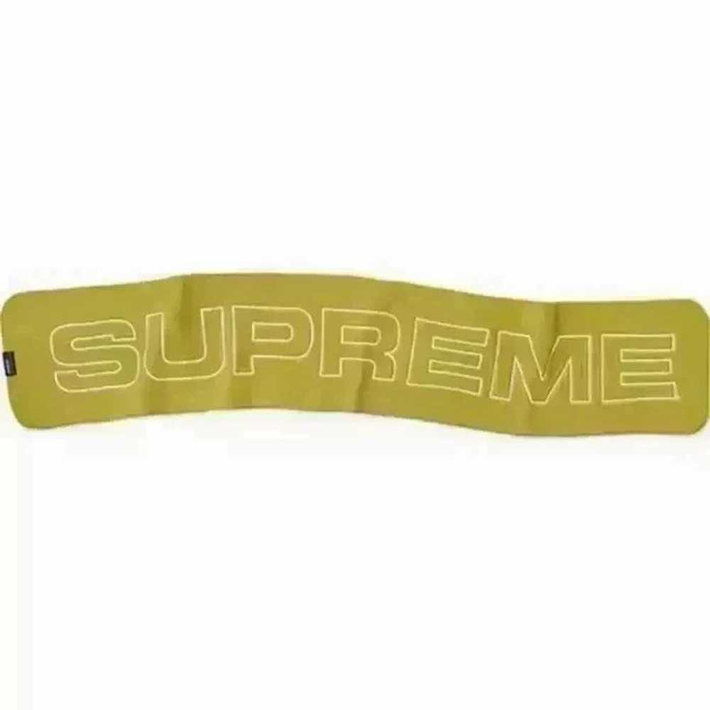 Supreme Supreme 17F/W Polartec Logo Scarf Sulphur… - image 2