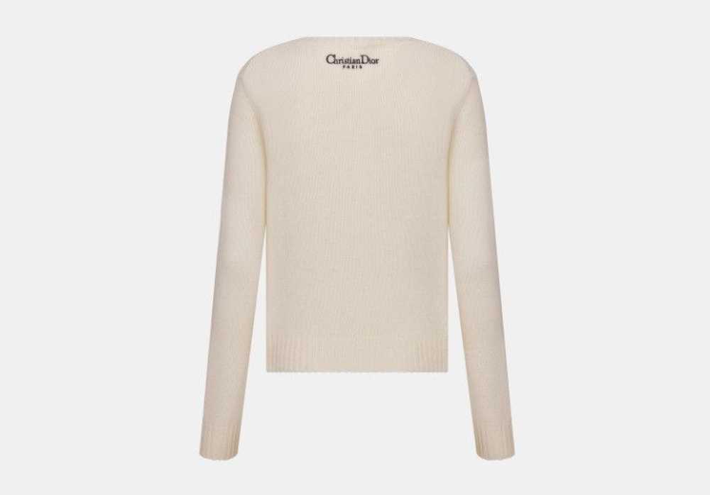 Dior o1w1db10824 Cashmere Sweater in White - image 2