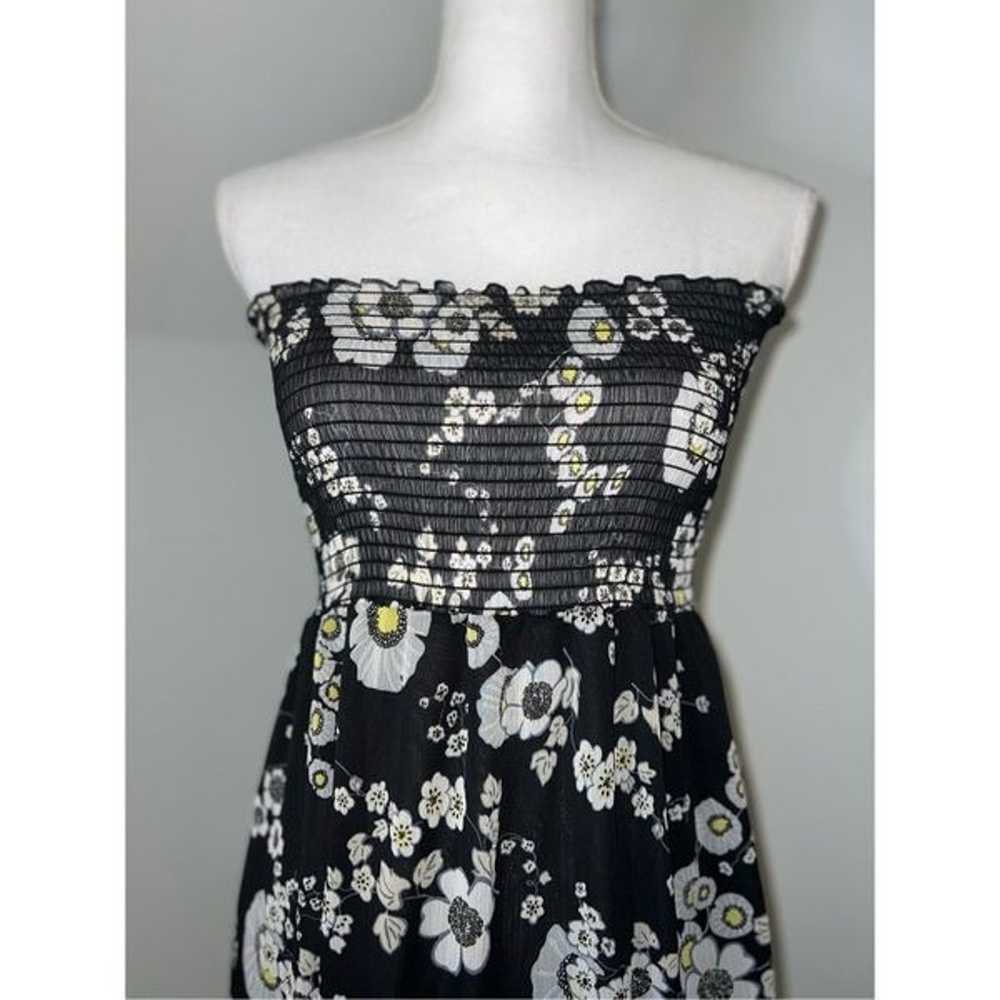 Vintage y2k Vertigo Paris Daisy Floral Maxi Tube … - image 1