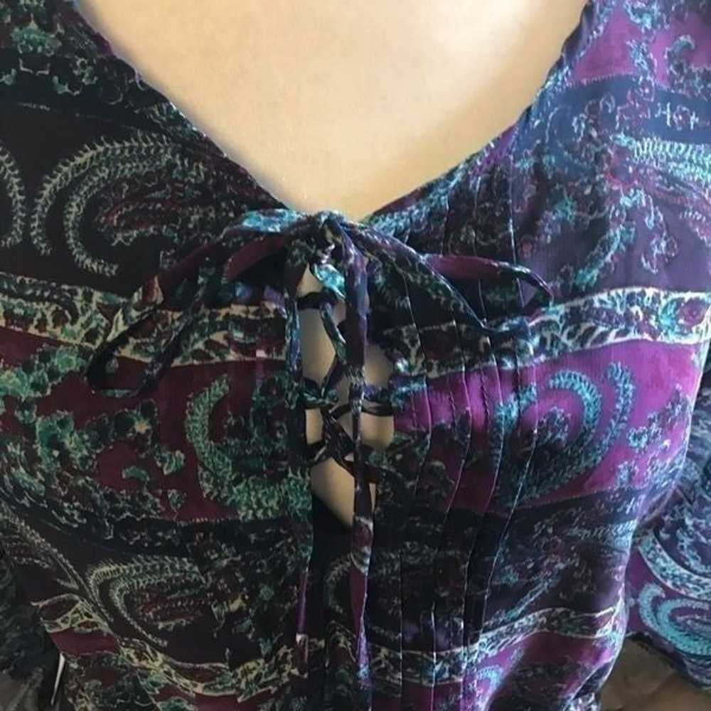 Maurice’s paisley boho vintage vibes western dress - image 4