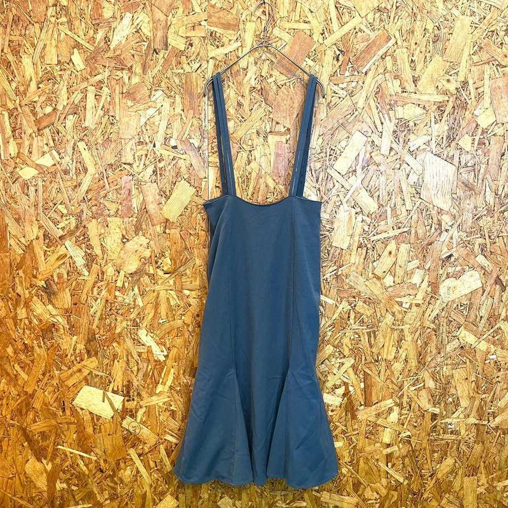 FREE'S MART - Long One-piece Dress Flare Blue - image 1