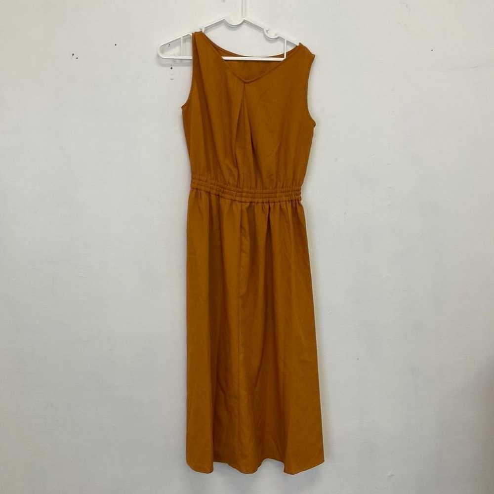 GU Polyester Sleeveless One-piece Dress S Yellow … - image 2