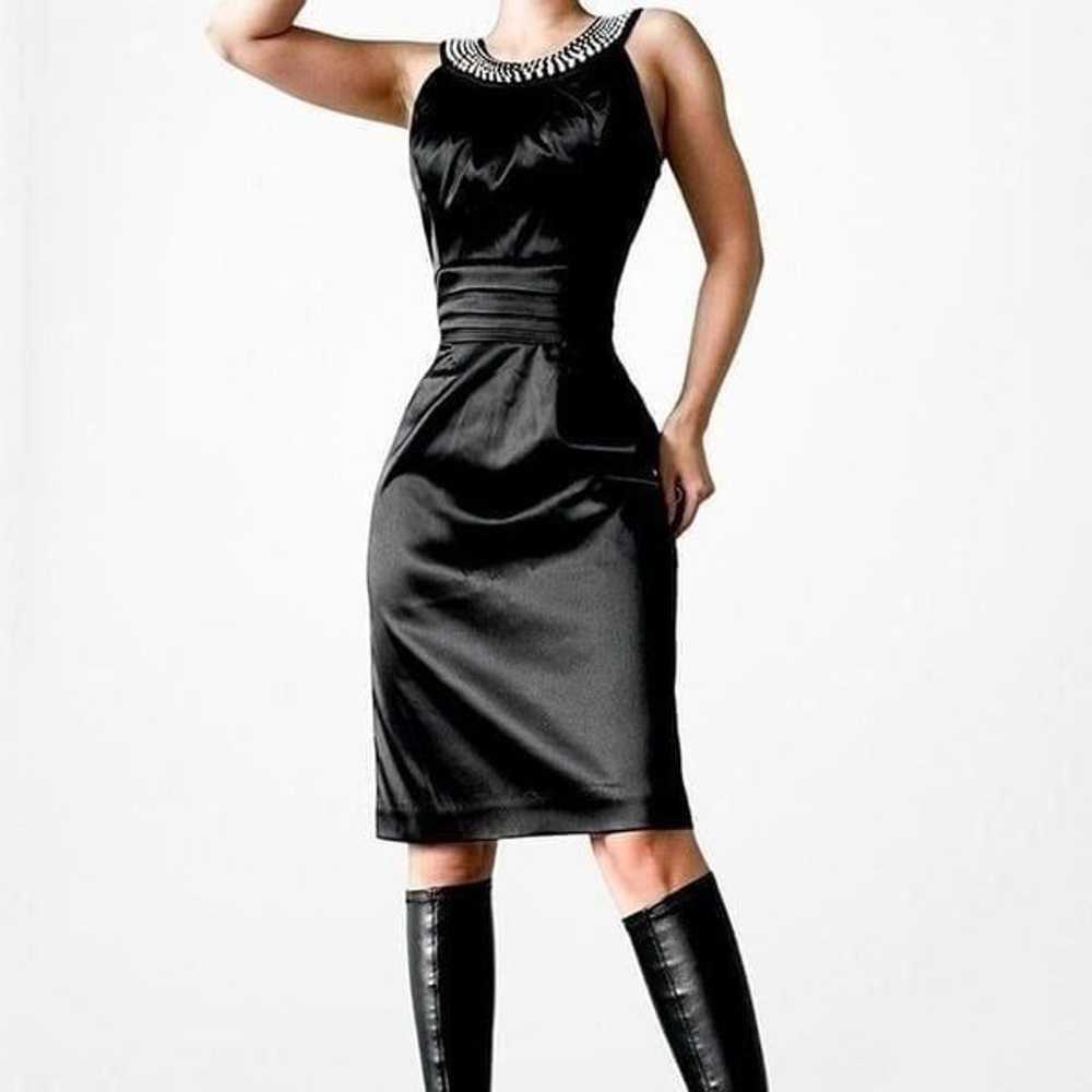 White House Black Market Satin Halter Knee Length… - image 3