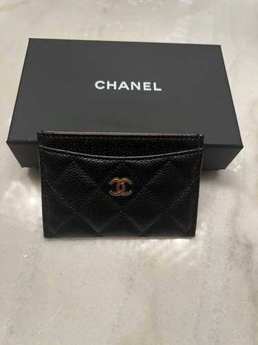 希少品◆入手困難【CHANEL】classic カードホルダー Gold Black Chanel classic black gold - Gem