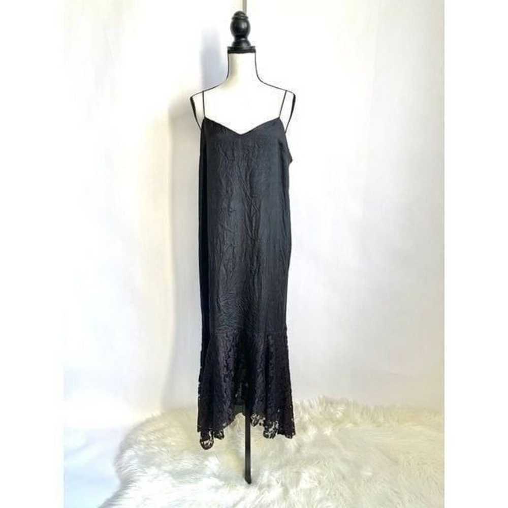 Vtg 80s A La Carte Lingerie Satin Dress - image 7