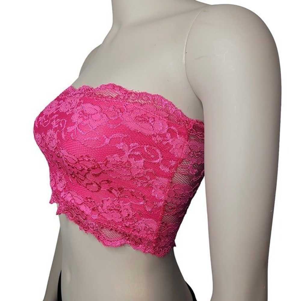 Other Set of 2 Pink and Coral Floral Lace Straple… - image 3