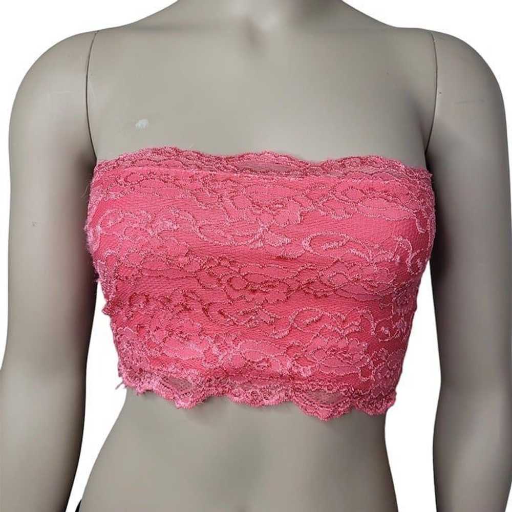 Other Set of 2 Pink and Coral Floral Lace Straple… - image 5