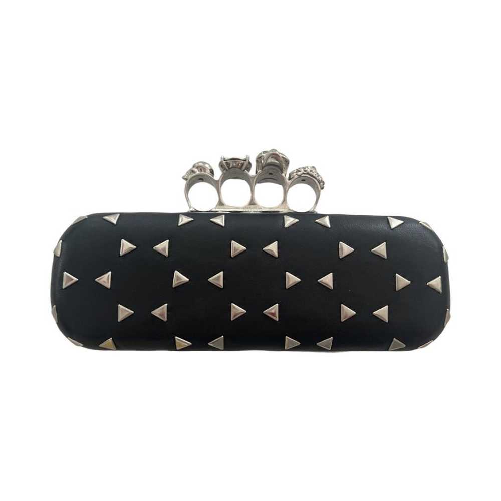 Alexander McQueen Knuckle leather clutch bag - image 2