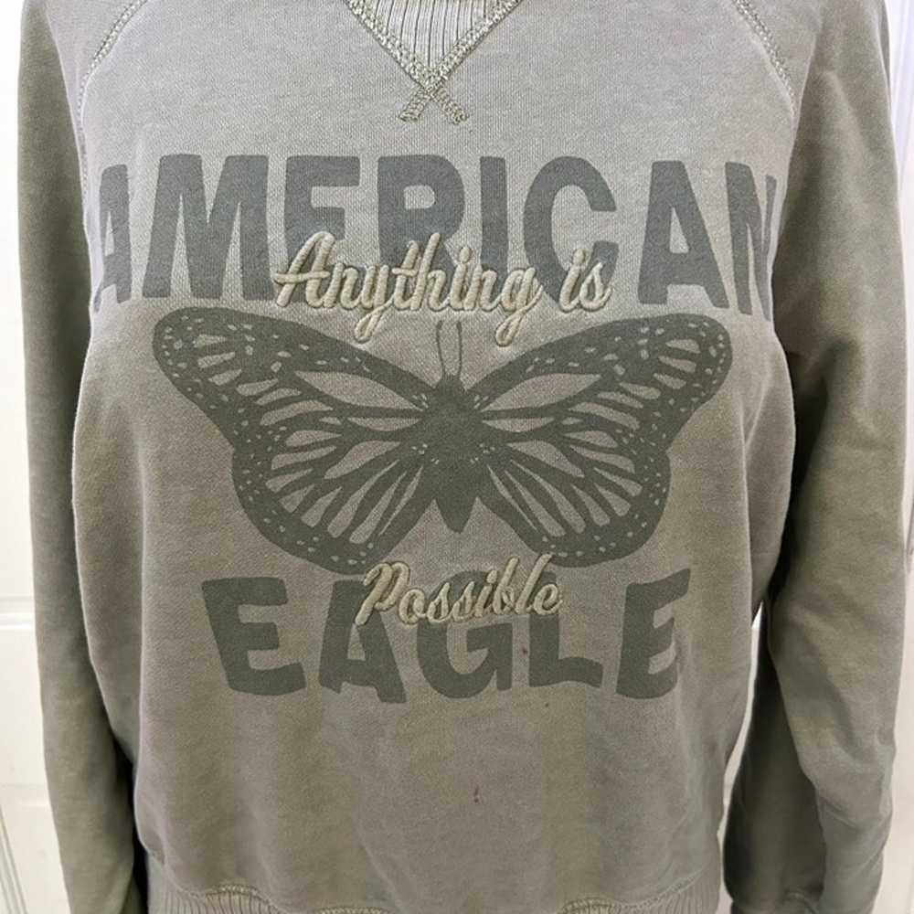 2000s American Eagle Butterfly Crewneck Sweatshirt - image 2