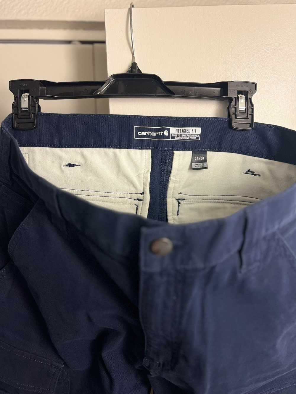 Carhartt Navy Plue Carhartt Cargo Work Pant - image 3