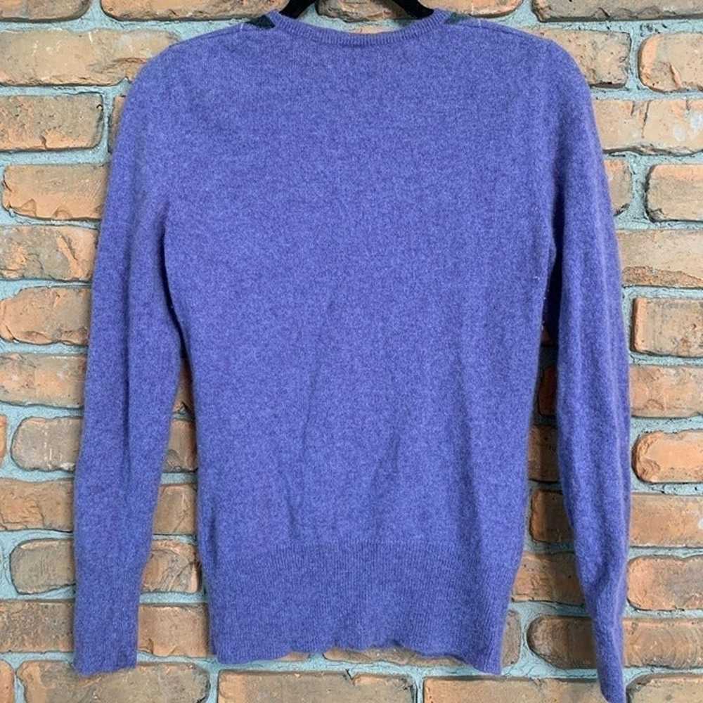 Apt. 9 Vintage Cashmere Argyle V-Neck Pullover Sw… - image 2