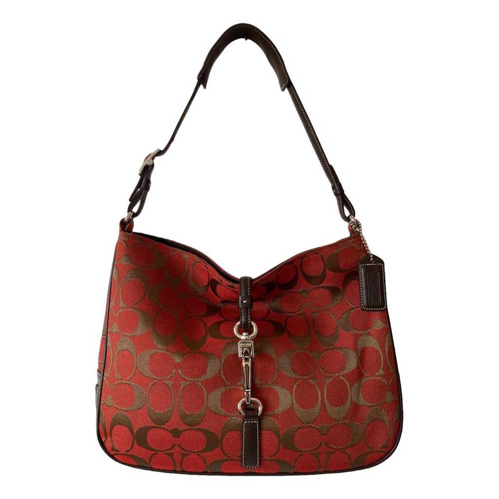 Coach Signature Sufflette cloth handbag - image 1