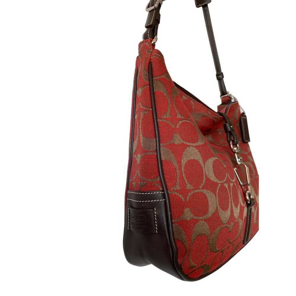 Coach Signature Sufflette cloth handbag - image 9