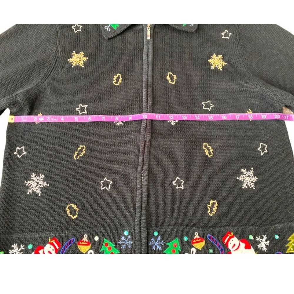 Keren Hart Vintage Embroidered Christmas Zip Up B… - image 9