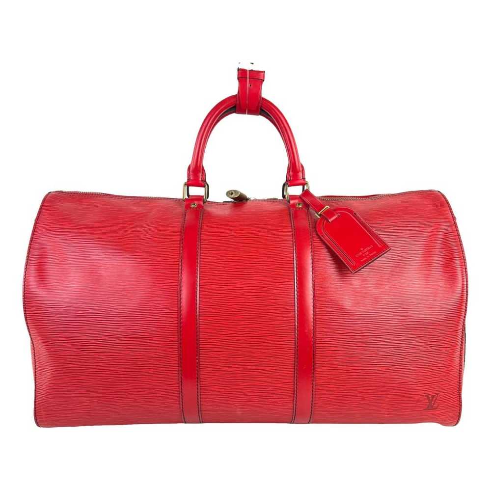 Louis Vuitton Keepall leather travel bag - image 1