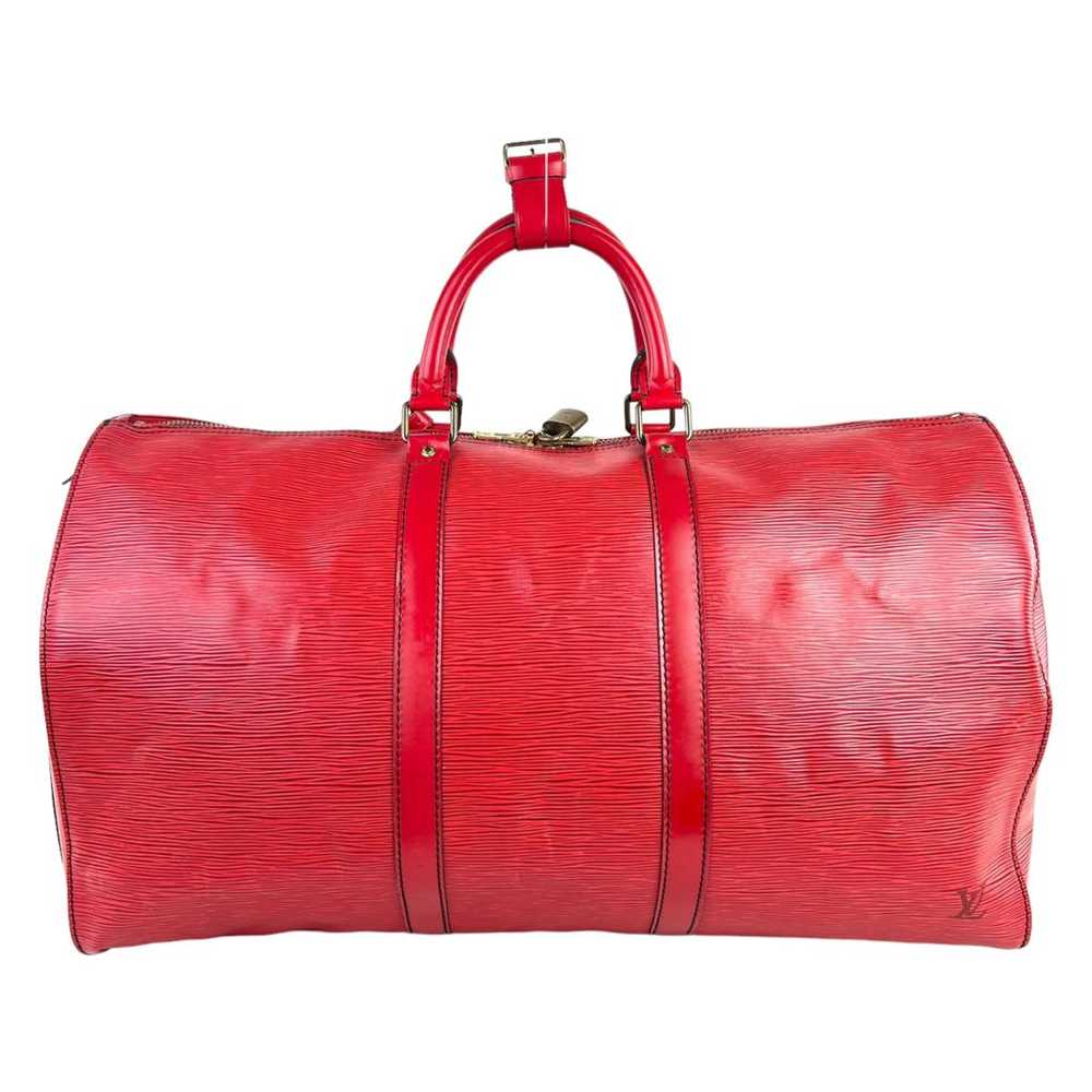 Louis Vuitton Keepall leather travel bag - image 2