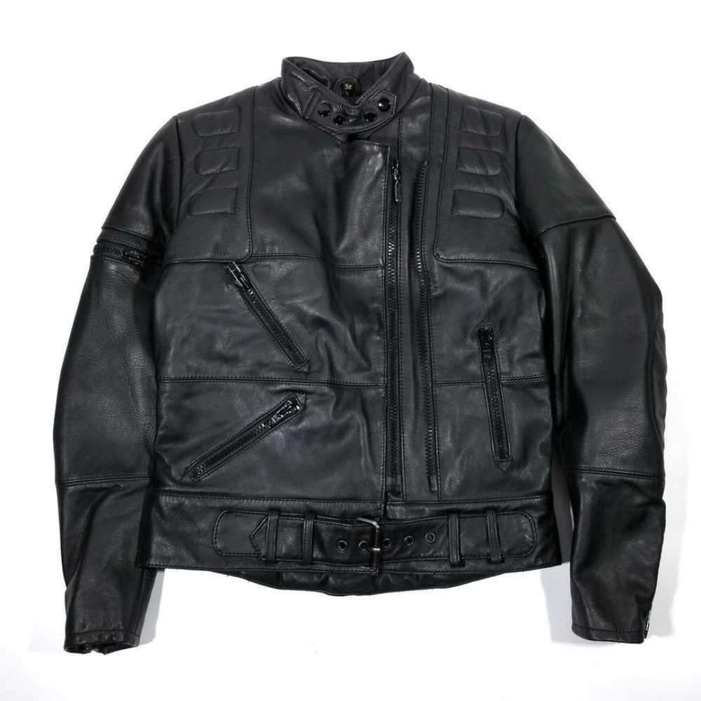 VINTAGE 90s Harley Davidson Quilted Leather Moto … - image 1