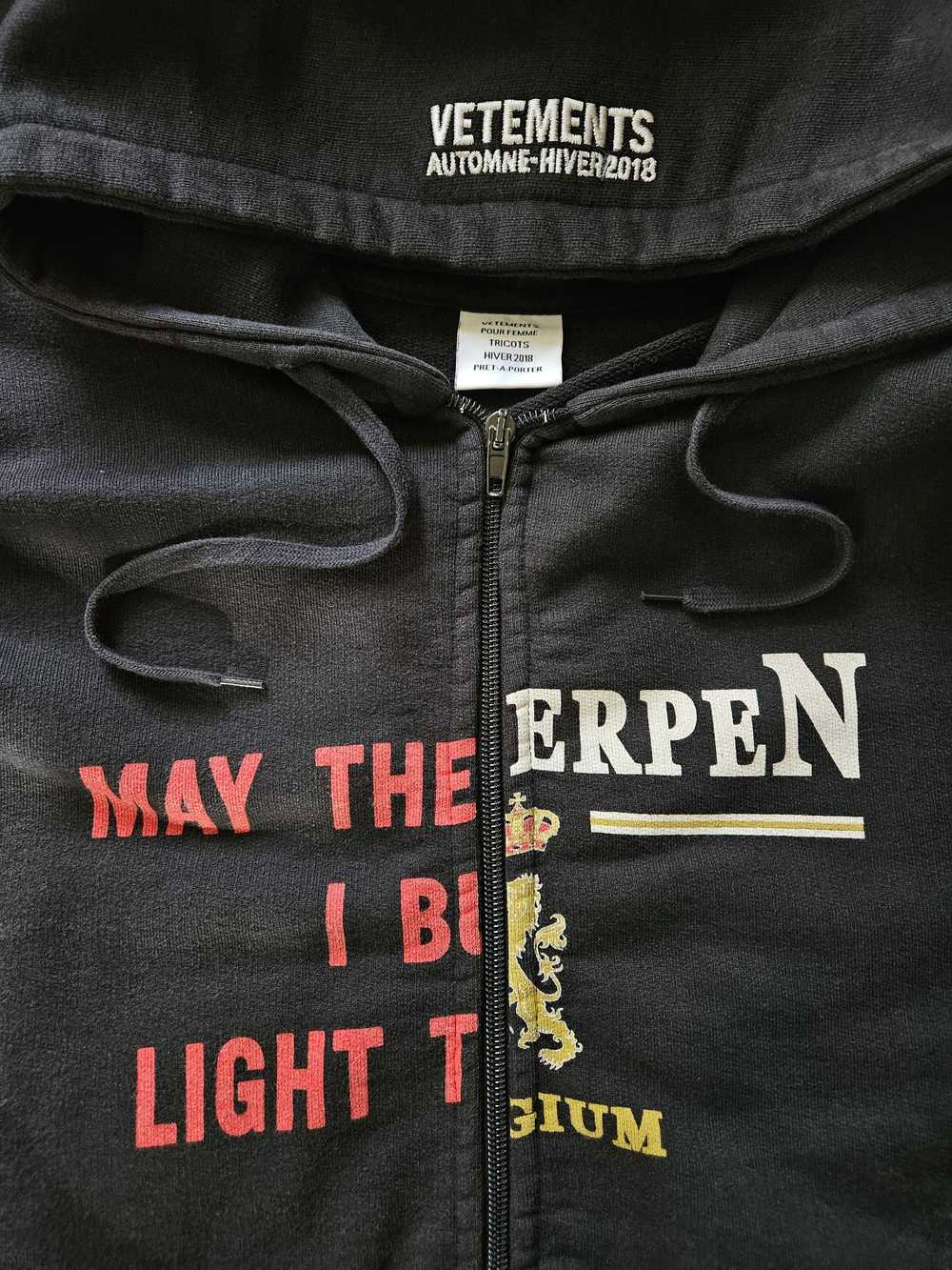 Vetements Vetements Antwerpen split hoodie - image 3