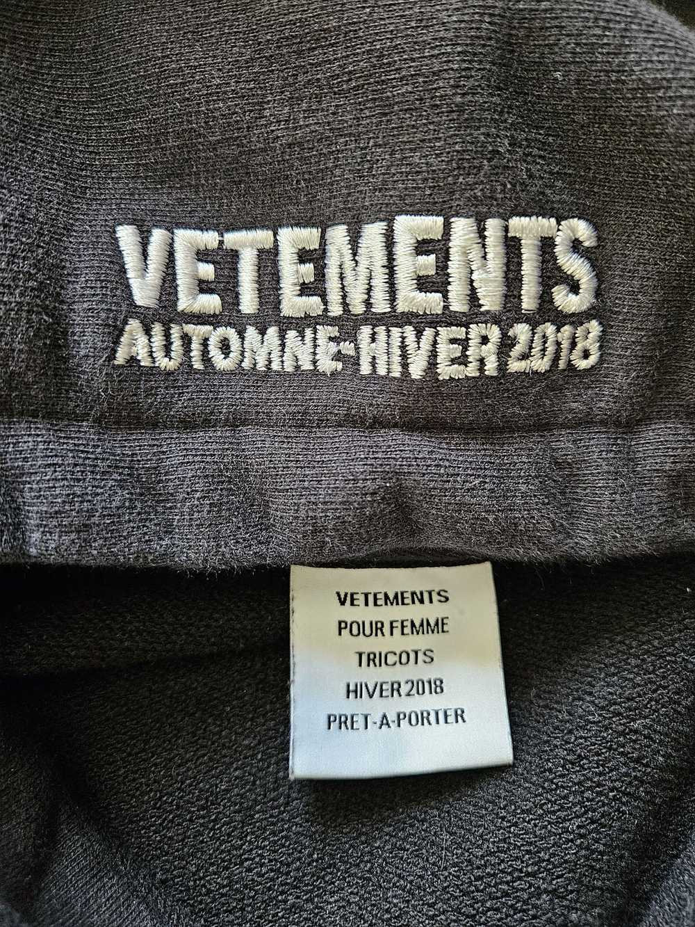 Vetements Vetements Antwerpen split hoodie - image 4