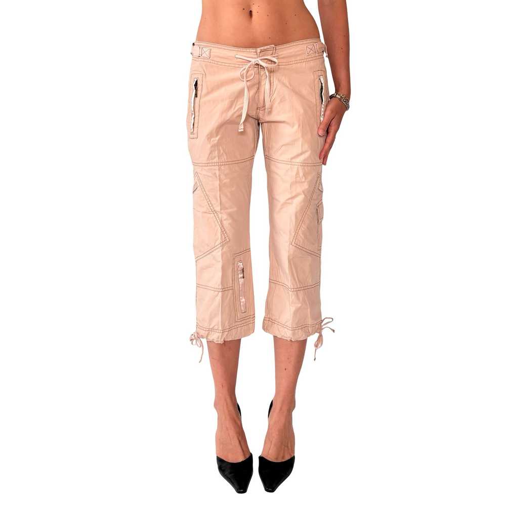 2000s Nude Cargo Capris (S) - image 2