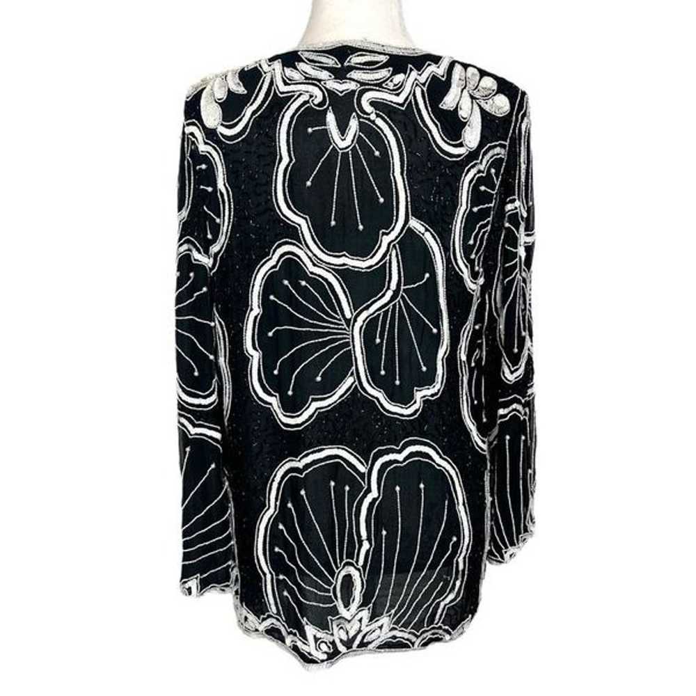 Imperial Handicrefts Silk Beaded Jacket Womens Me… - image 6