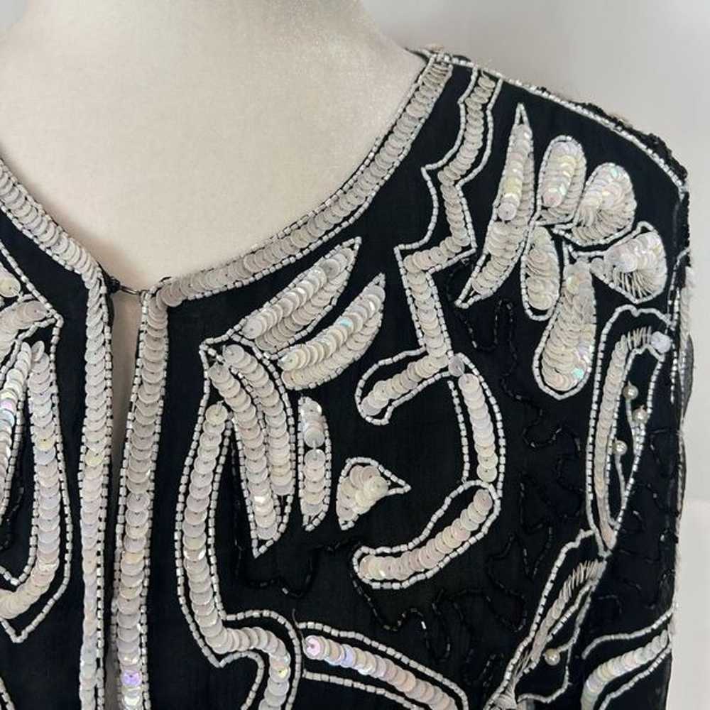 Imperial Handicrefts Silk Beaded Jacket Womens Me… - image 7