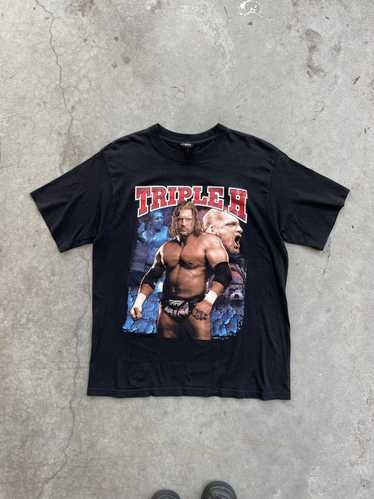 Vintage × Wwe × Wwf Y2k Wwe Triple H Rap Tee T Shi