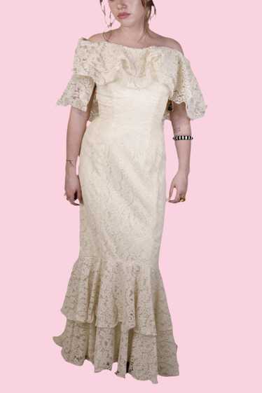 Mike Benet, Lace Dress 1970s - image 1