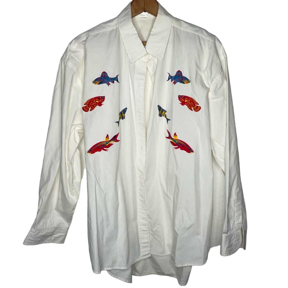 Other Casey Coleman Embroidered Fish Shirt - image 1