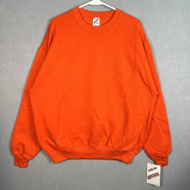 Jerzees NWT! VTG 90s Jerzees Sweater Adult XL Ora… - image 1