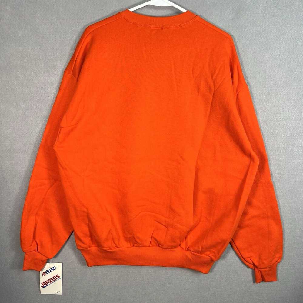 Jerzees NWT! VTG 90s Jerzees Sweater Adult XL Ora… - image 7