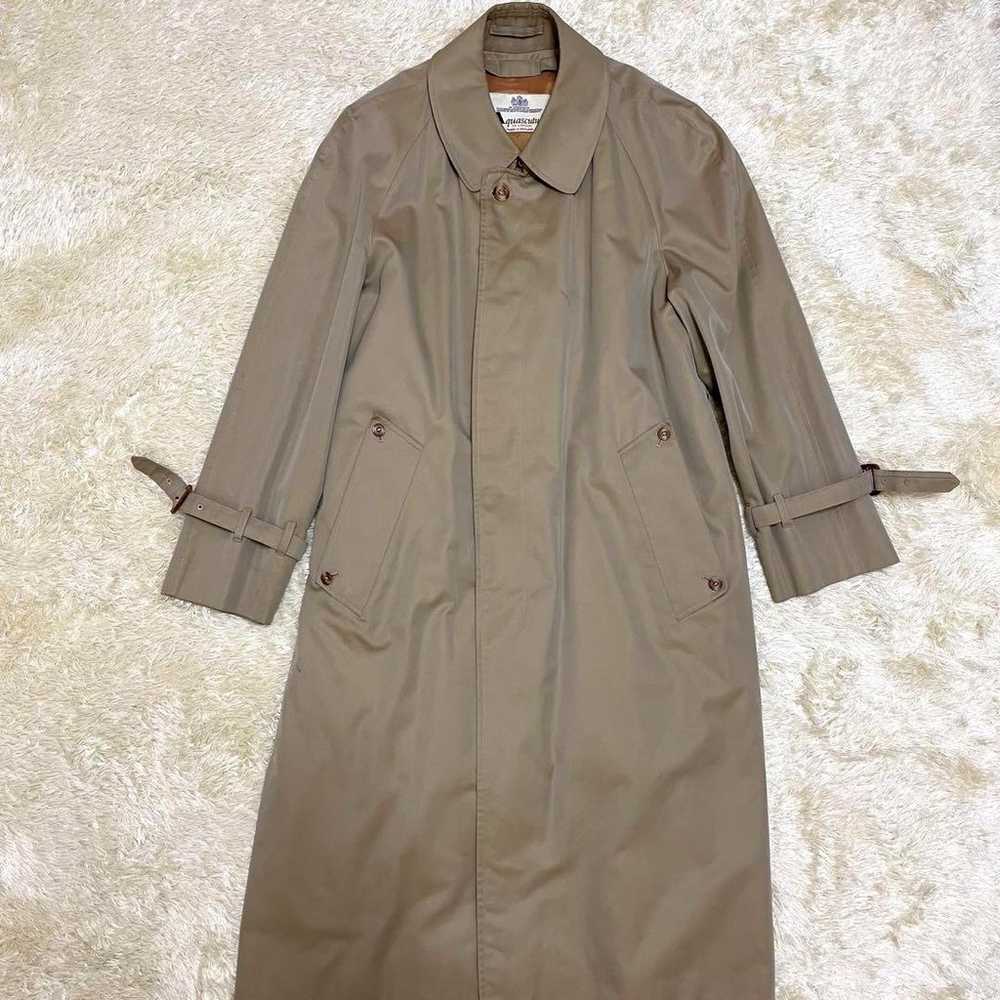 Aquascutum XL size trench coat with liner Made in… - image 2