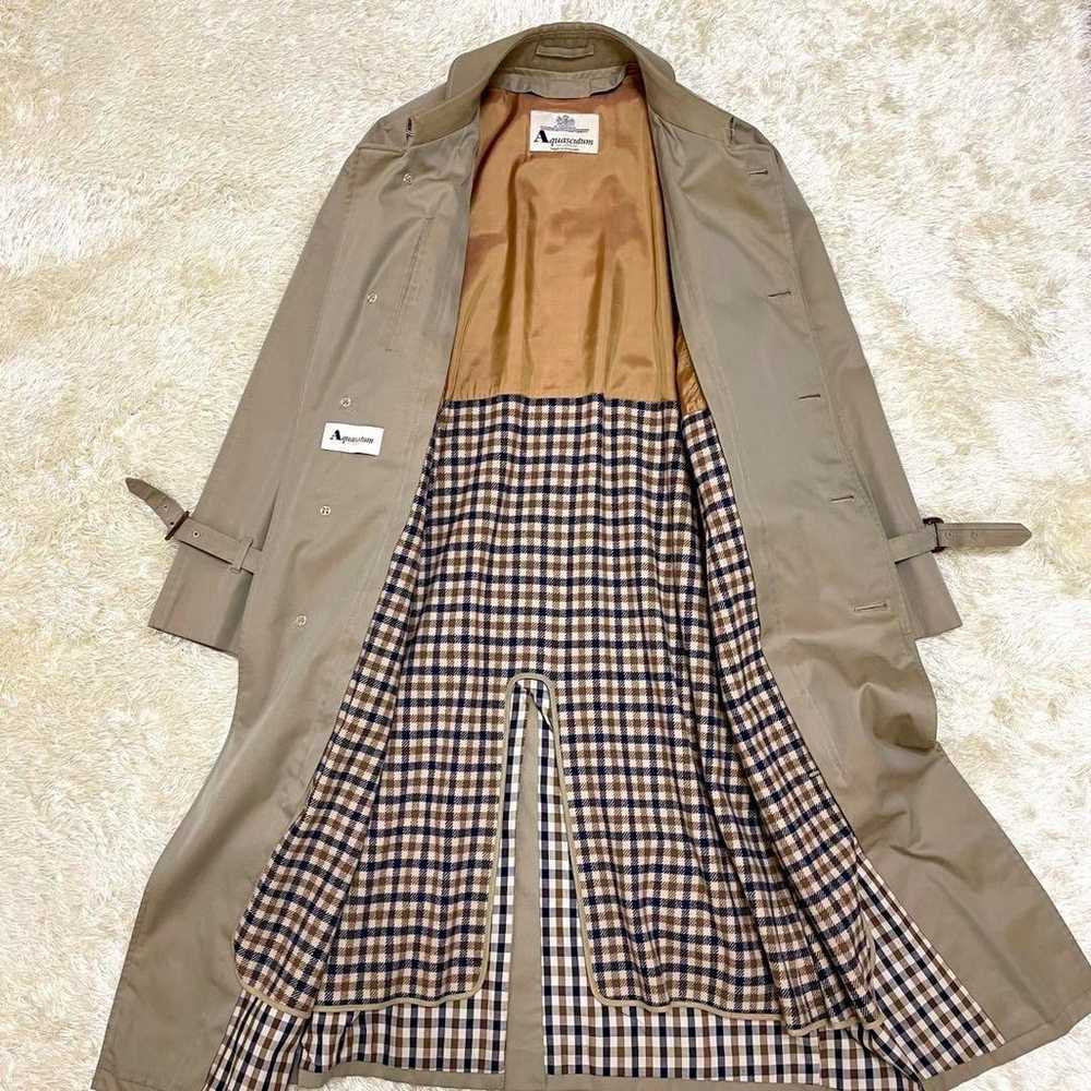 Aquascutum XL size trench coat with liner Made in… - image 3