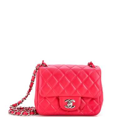 CHANEL Square Classic Single Flap Bag Quilted Lam… - image 1