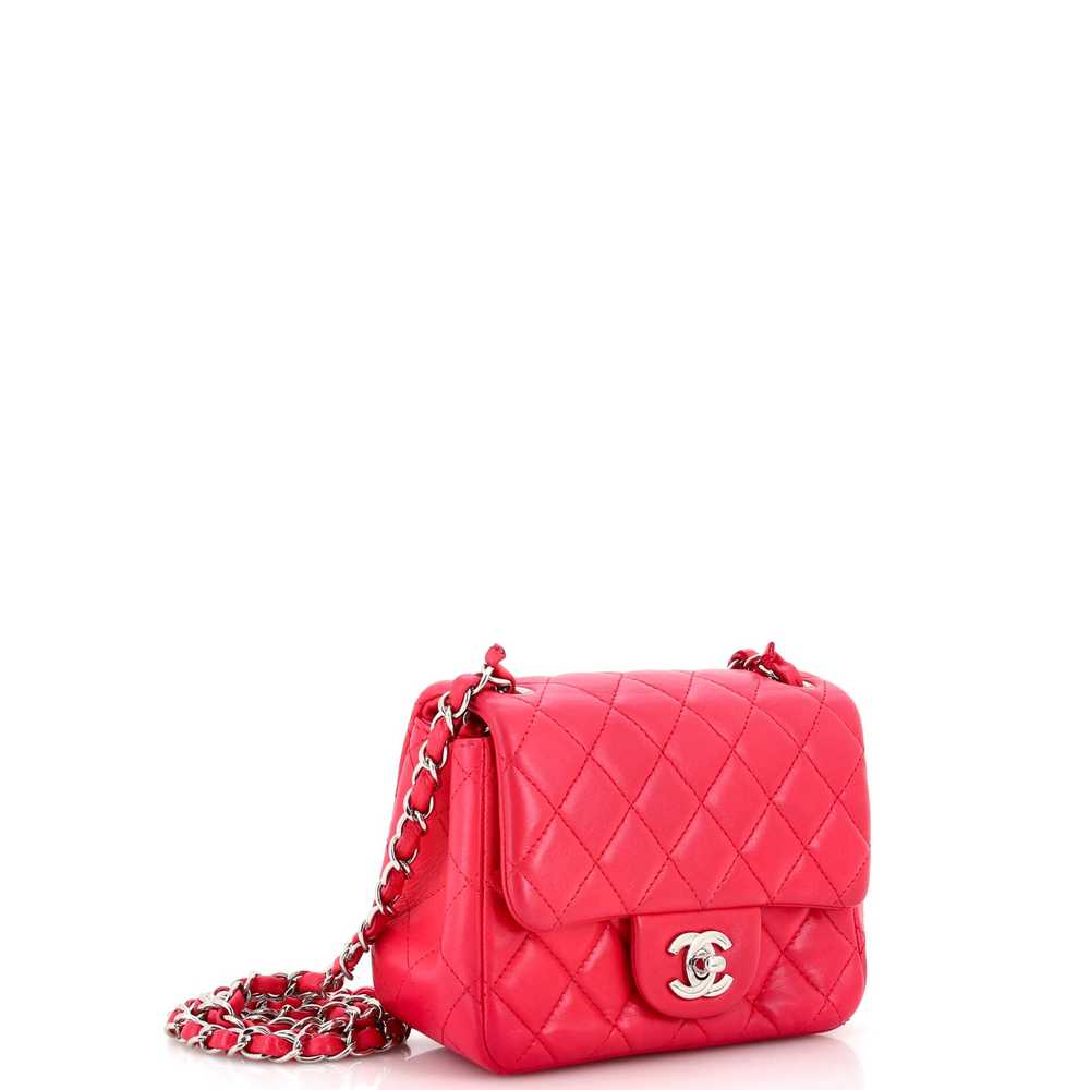 CHANEL Square Classic Single Flap Bag Quilted Lam… - image 2